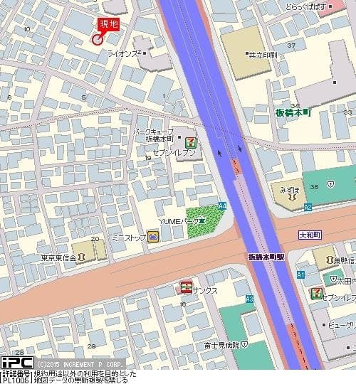 板橋本町駅 徒歩3分 アパート 2階の地図 1