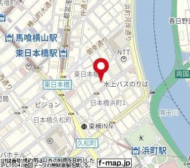 浜町駅 徒歩3分 マンション 5階の地図 1