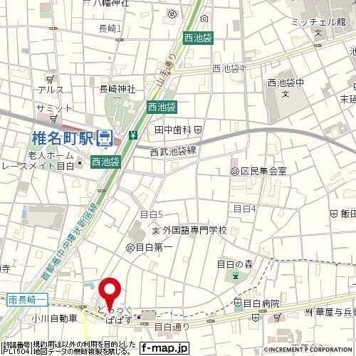椎名町駅 徒歩6分 マンション 8階の地図 1