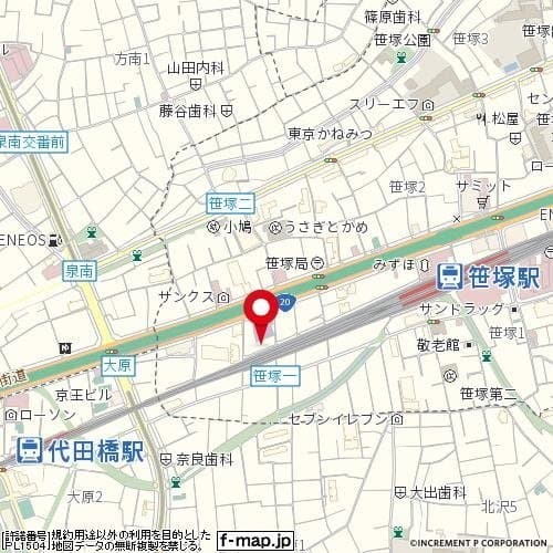 日神パレステージ笹塚第二 3階の地図 1