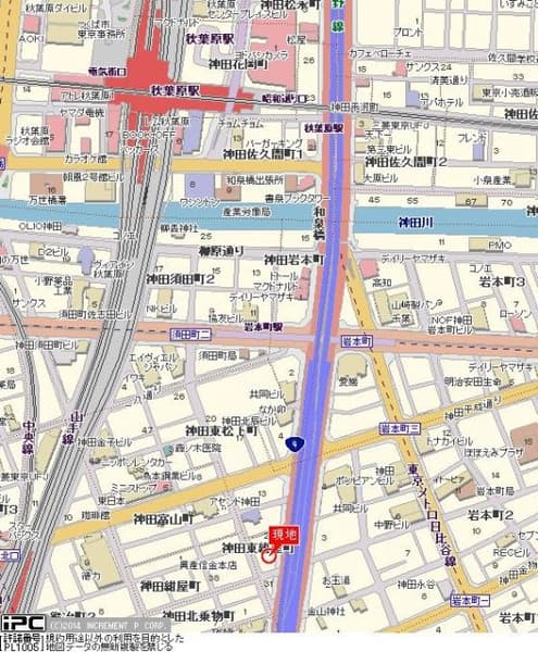 秋葉原駅 徒歩7分 マンション 5階の地図 1