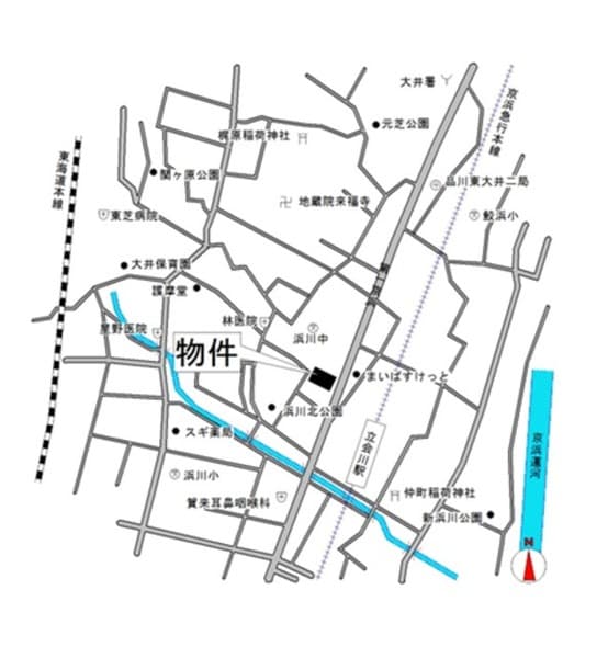 ＰＲＩＭＥ ＮＥＸＵＳ 立会川 10階の地図 1