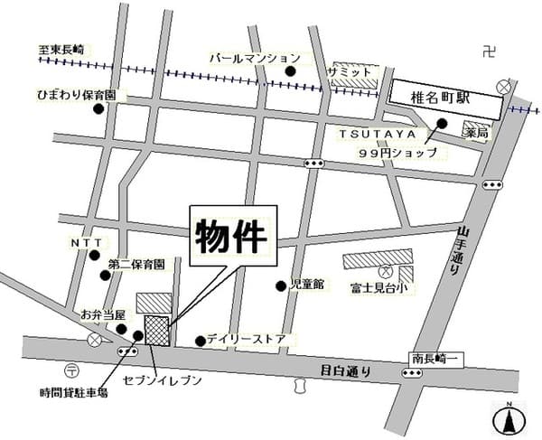 ペルシモンハイツ堀野 3階の地図 1