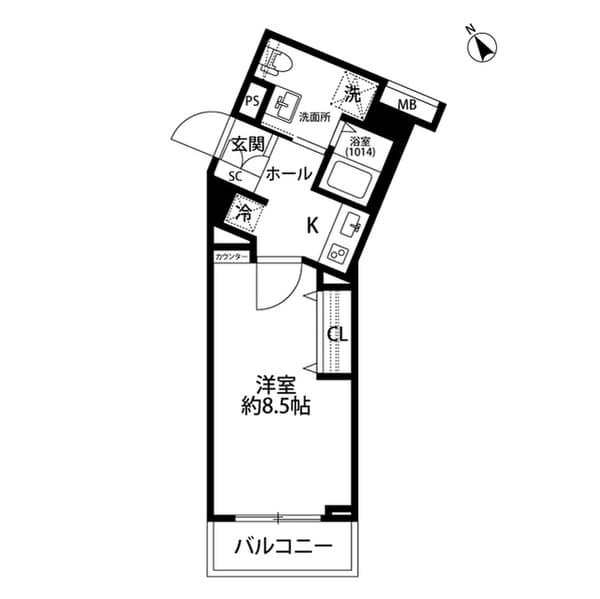 プレール・ドゥーク学芸大学 2階の間取り 1