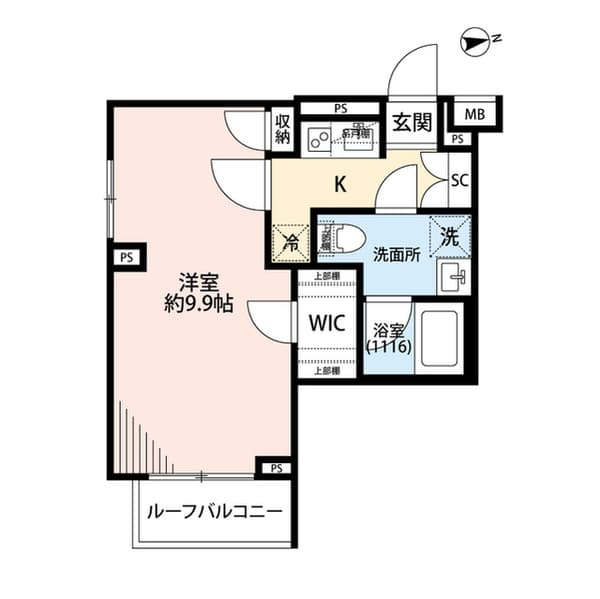 プレール・ドゥーク三軒茶屋 4階の間取り 1