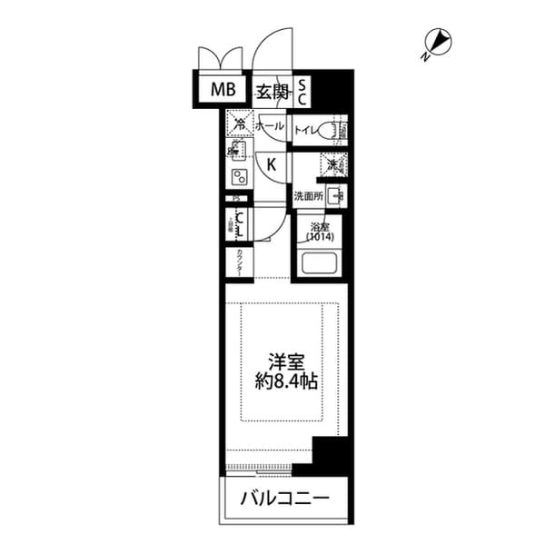 プレール・ドゥーク大塚 1階の間取り 1