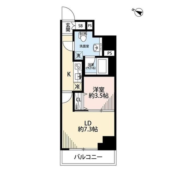 プレール・ドゥーク板橋本町Ⅱ 10階の間取り 1