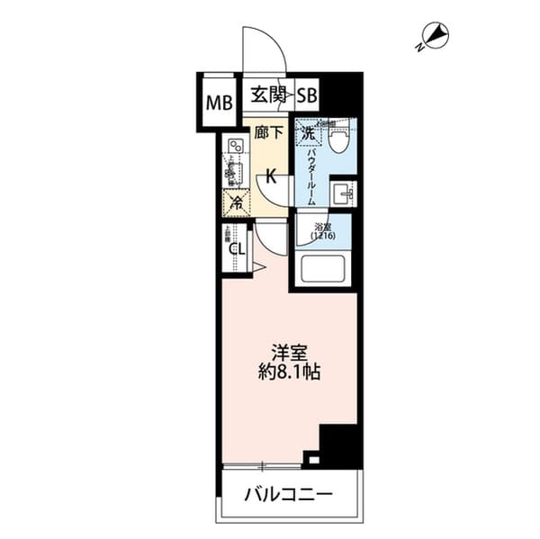 プレール・ドゥーク中板橋 5階の間取り 1