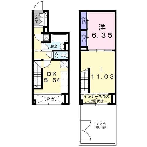 シュトラーレ四番町 1階の間取り 1