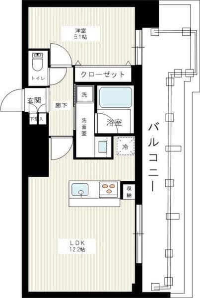 ブライズ方南町 10階の間取り 1