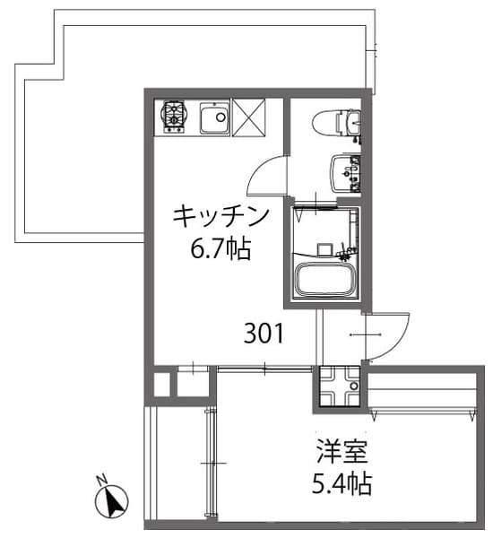 モダンアパートメント高田馬場 3階のその他 1