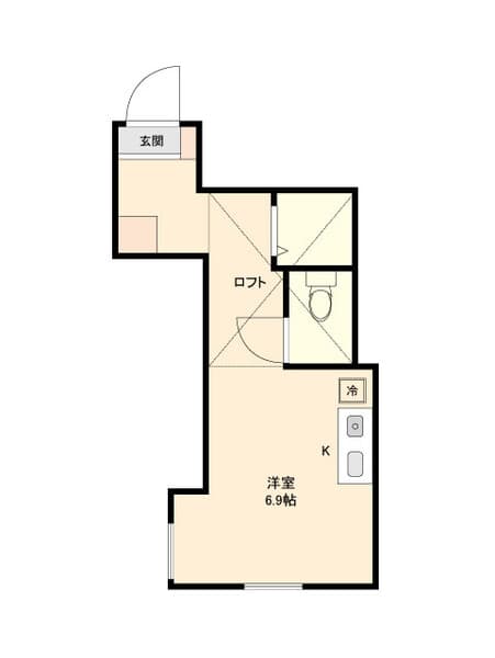 IVY HOUSE IKEBUKURO 2階の間取り 1