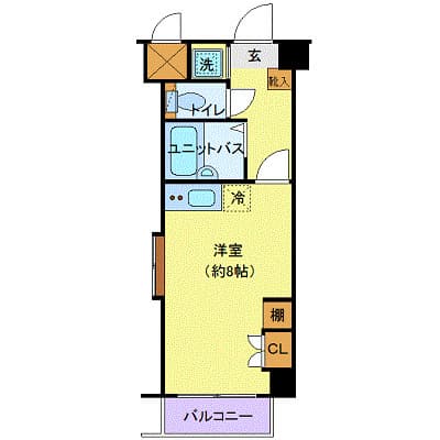 グランヴァン南雪谷 3階の間取り 1