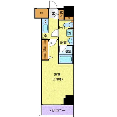 アンベリール青戸 13階の間取り 1