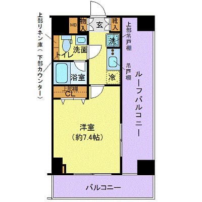 プレール・ドゥーク木場駅前 14階の間取り 1