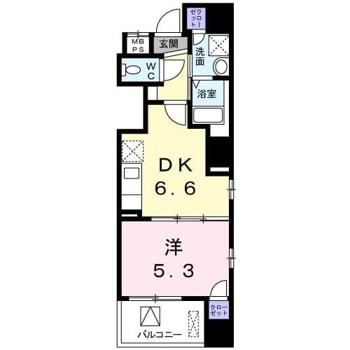 ベスティエ秋葉原 2階の間取り 1