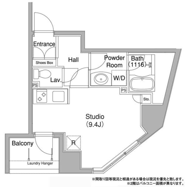 コンフォリア銀座ＥＡＳＴ 9階の間取り 1