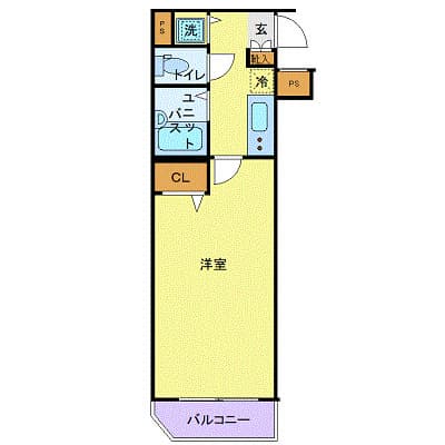 スカイコート池袋西弐番館 2階の間取り 1