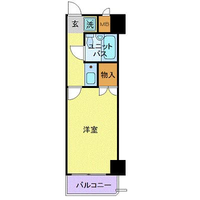 東日本橋フラワーハイホーム 2階の間取り 1
