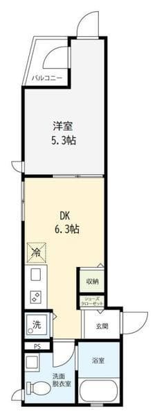 LIEBE中野富士見町 3階の間取り 1