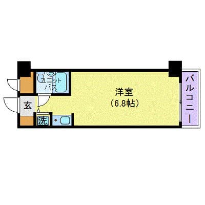 ルイシャトレ恵比寿 5階の間取り 1