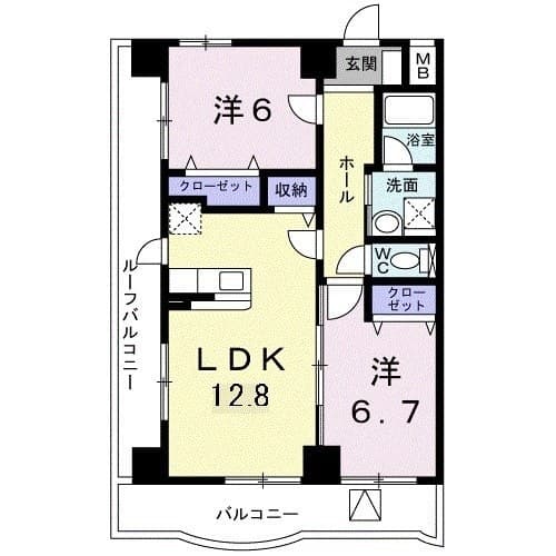 エバーリッチー０１ 7階の間取り 1