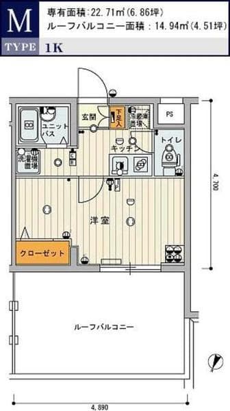 スカイコート練馬壱番館 3階の間取り 1