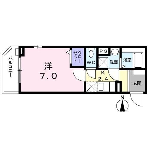 フレグランス　中野新橋 1階の間取り 1