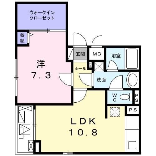 ルシード等々力 2階の間取り 1