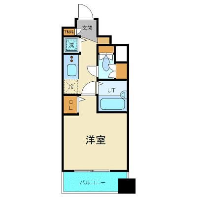 トーシンフェニックス五反田 3階の間取り 1