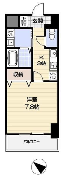 ファトーラ田園調布 7階の間取り 1