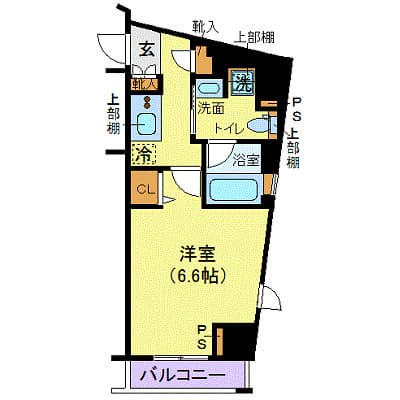 XEBEC千鳥町 5階の間取り 1