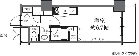 ＨＦ駒沢公園レジデンスＴＯＷＥＲ 24階の間取り 1