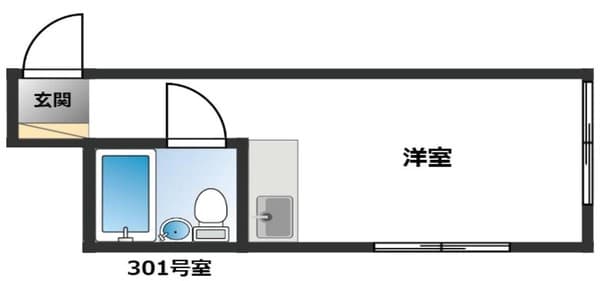 廣樹ビル 3階の間取り 1