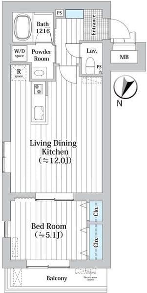 ＭＤＭ柿の木坂 3階の間取り 1