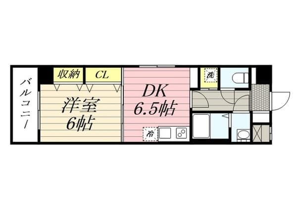 橘ビル 2階の間取り 1