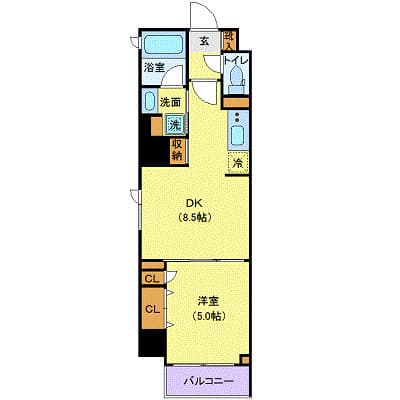 レーヴ半蔵門 6階の間取り 1