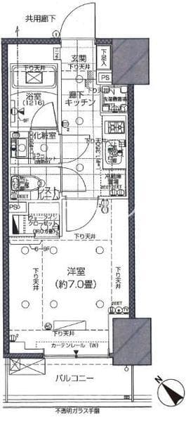 ピアース赤坂 2階の間取り 1