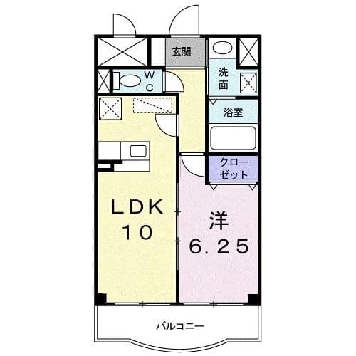 エオナスカイ 3階の間取り 1