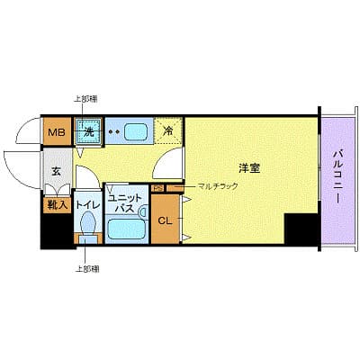 トーシンフェニックス芝浦ベイフォート 9階の間取り 1