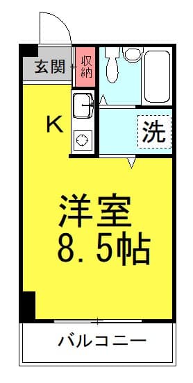 タンテ神楽坂 2階の間取り 1