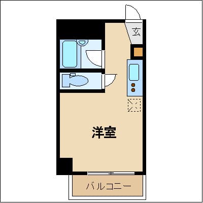 エルウイング池袋 7階の間取り 1