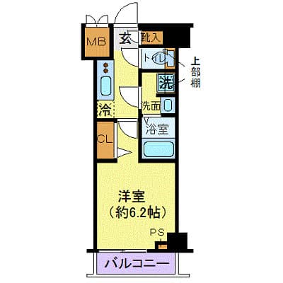 ガリシア品川 9階の間取り 1