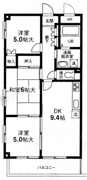 アトリウム白鷺 2階の間取り 1