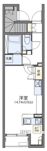 レオネクストウェストベルク 1階の間取り 1