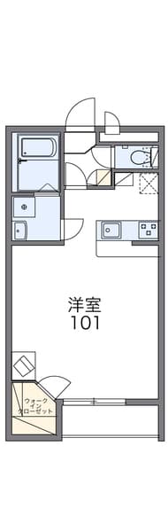 レオパレスＣａｍｅｌｌｉａ池袋 1階の間取り 1