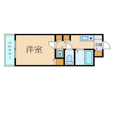 スカイコート日本橋浜町第3 2階の間取り 1