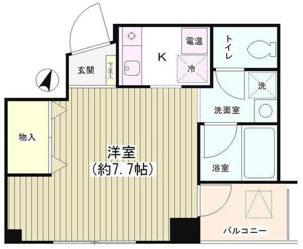 ＴＫＲ神田多町 2階の間取り 1