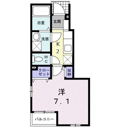 プル−リオン浜田山 1階の間取り 1