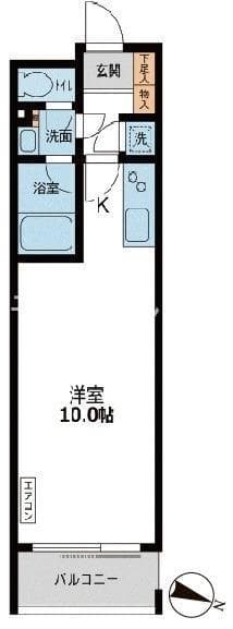 カッシア目黒 4階の間取り 1